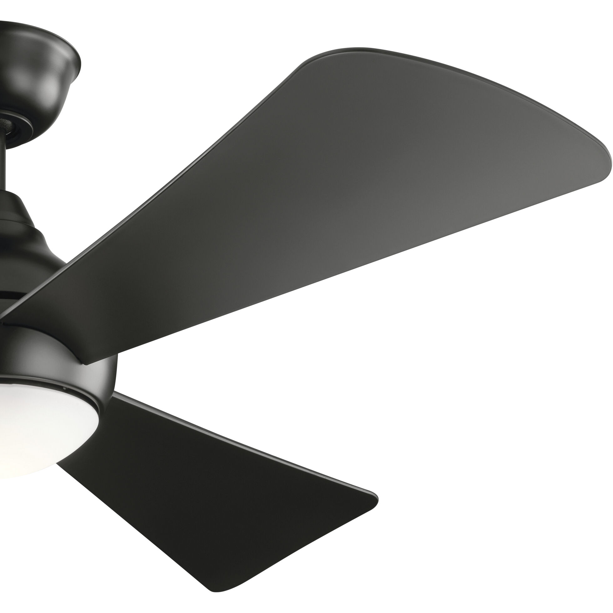 Sola 54 inch Satin Black Ceiling Fan
