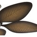 Nani 56 inch Satin Natural Bronze with Ivory with Walnut Blades Ceiling Fan