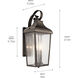 Forestdale 2 Light 22 inch Olde Bronze Outdoor Wall, Large