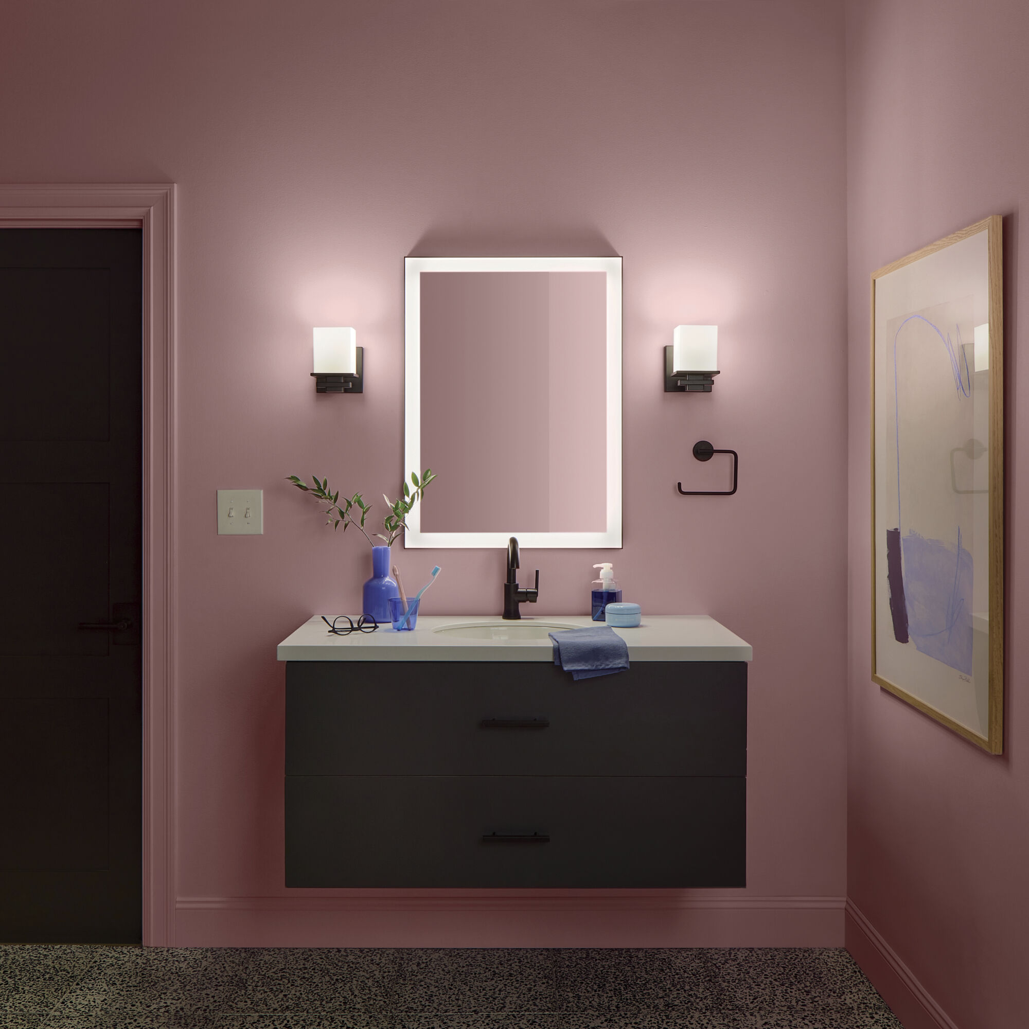 Tully 1 Light 5 inch Black Wall Sconce Wall Light