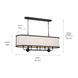 Homestead Heddle 8 Light 13 inch Textured Black Chandelier Ceiling Light, Heddle
