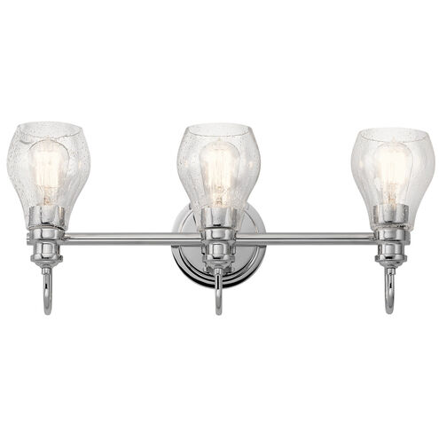 Greenbrier 3 Light 24 inch Chrome Wall Mt Bath 3 Arm Wall Light