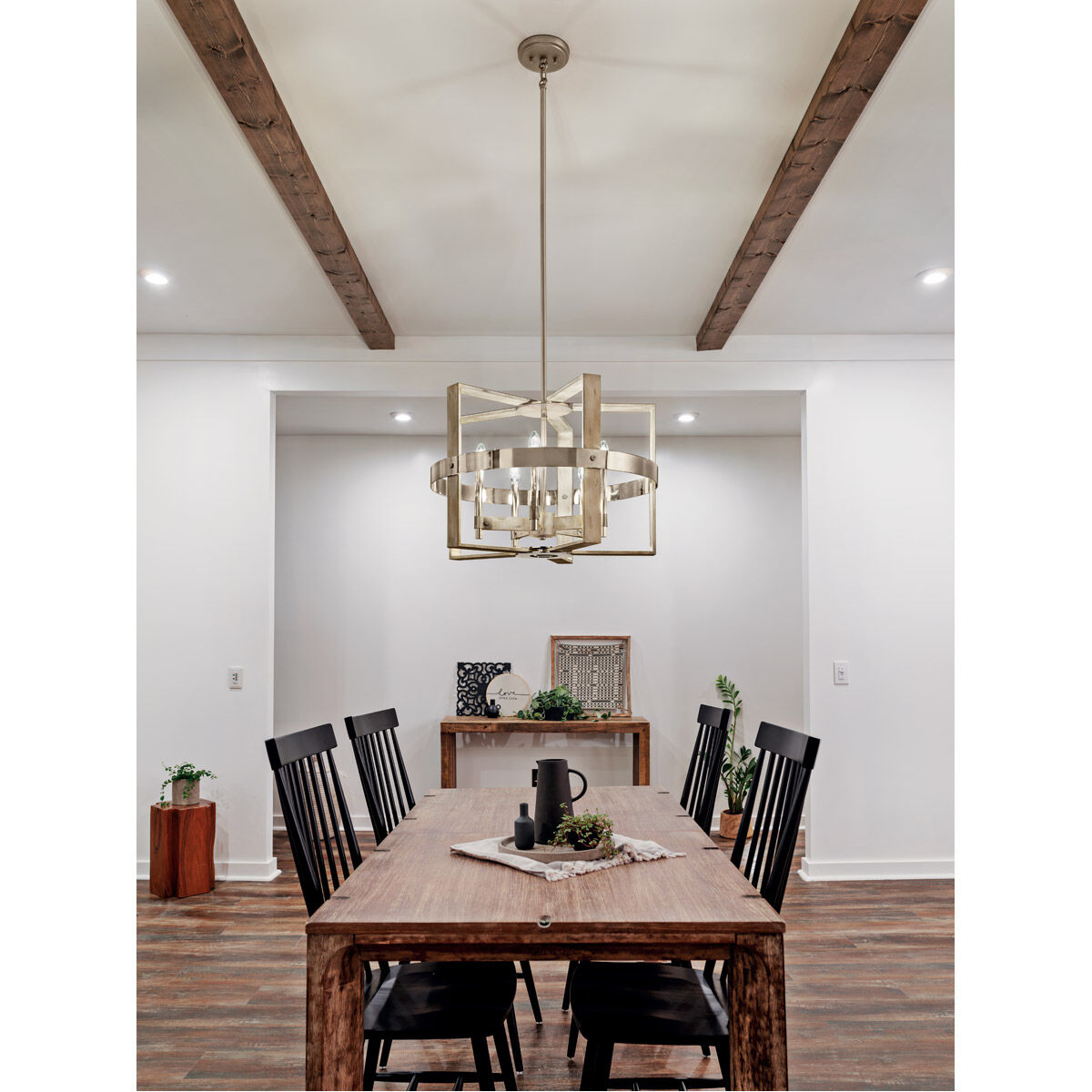 Kichler 44290WWW Peyton 5 Light 26 inch White Washed Wood