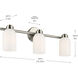 Shae 3 Light 24.25 inch Brushed Nickel Vanity Light Wall Light