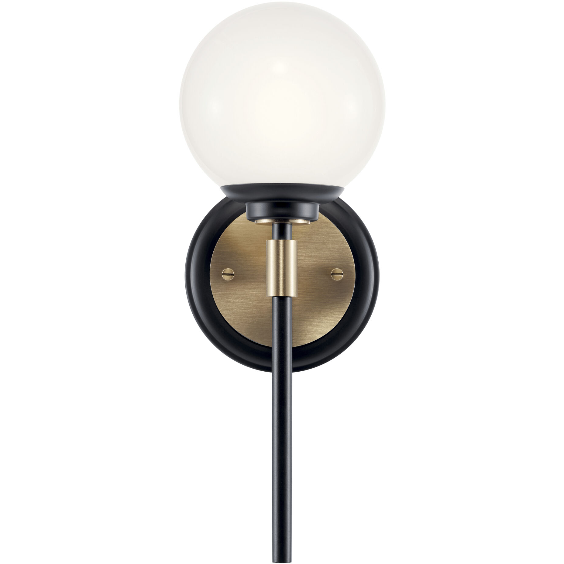 Benno Wall Sconce Wall Light in Black and Champagne Bronze