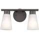Stamos 2 Light 13 inch Olde Bronze Bath Vanity Light Wall Light, 2 Arm