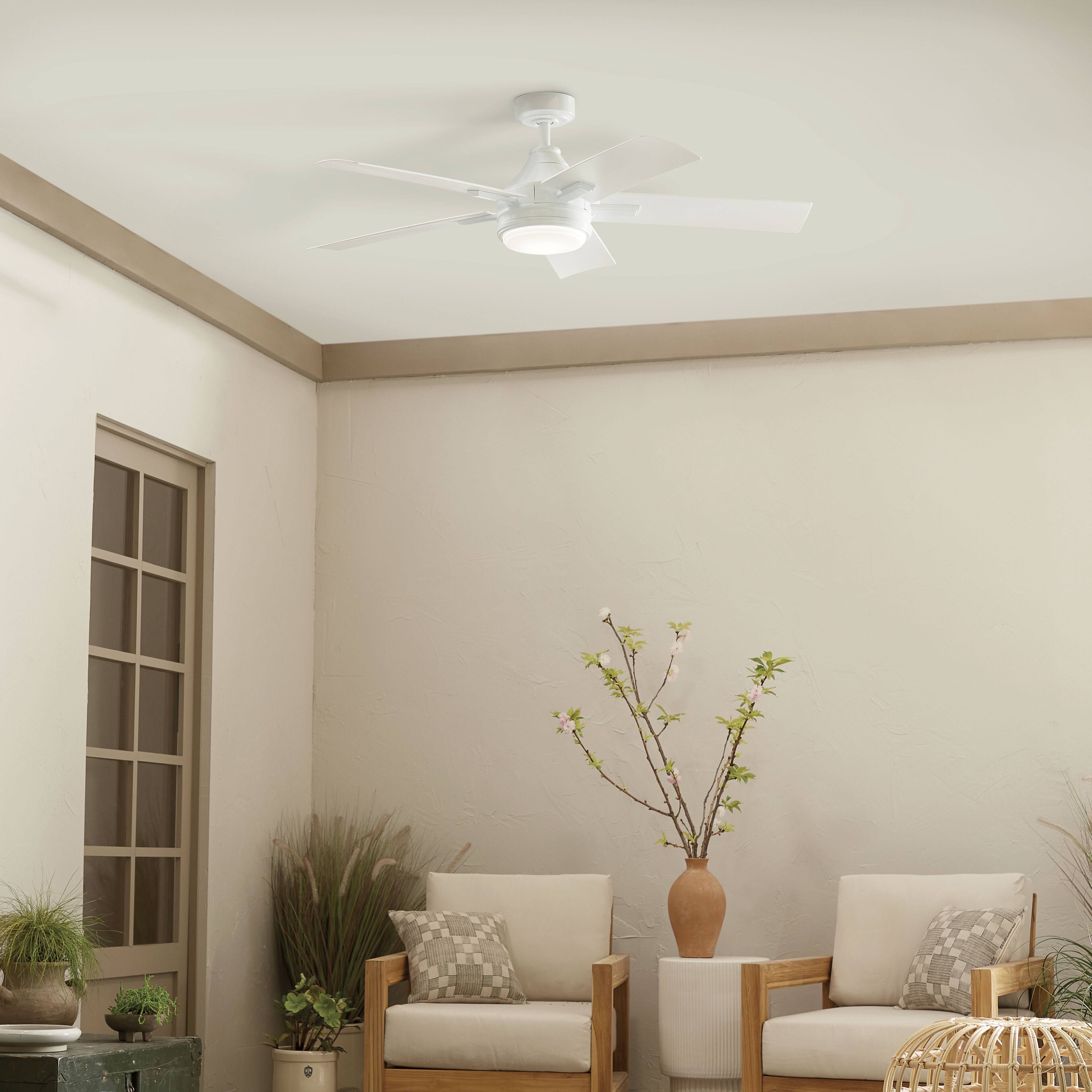Tide 52 inch White Ceiling Fan