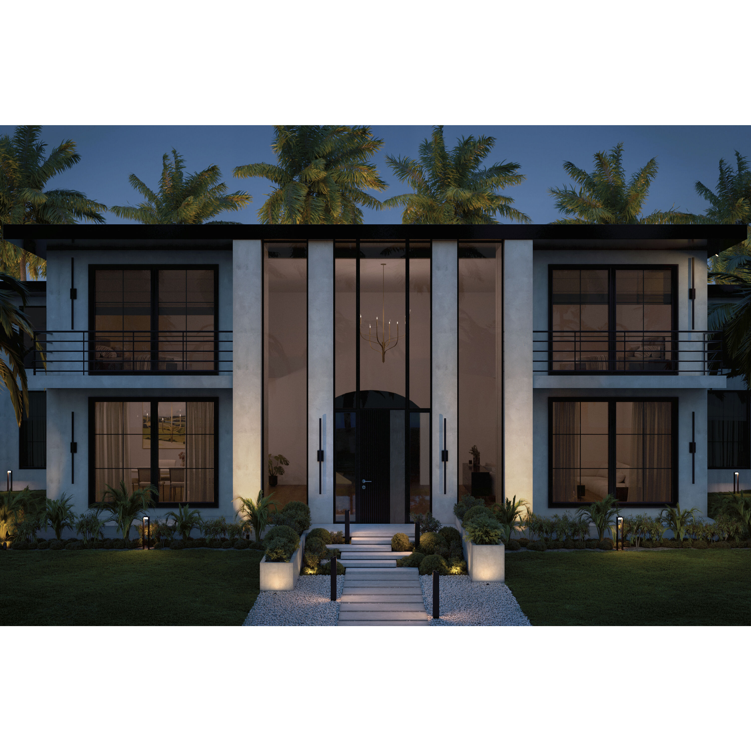 Nocar LED 60 inch Textured Black Outdoor Wall Light