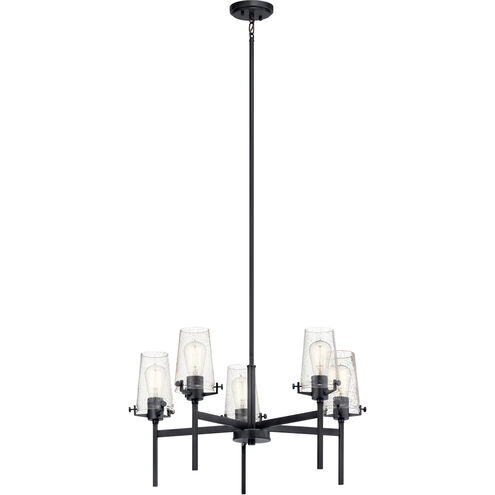 Alton 5 Light 27 inch Black Chandelier Ceiling Light