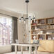 Riven LED Black Chandelier Ceiling Light