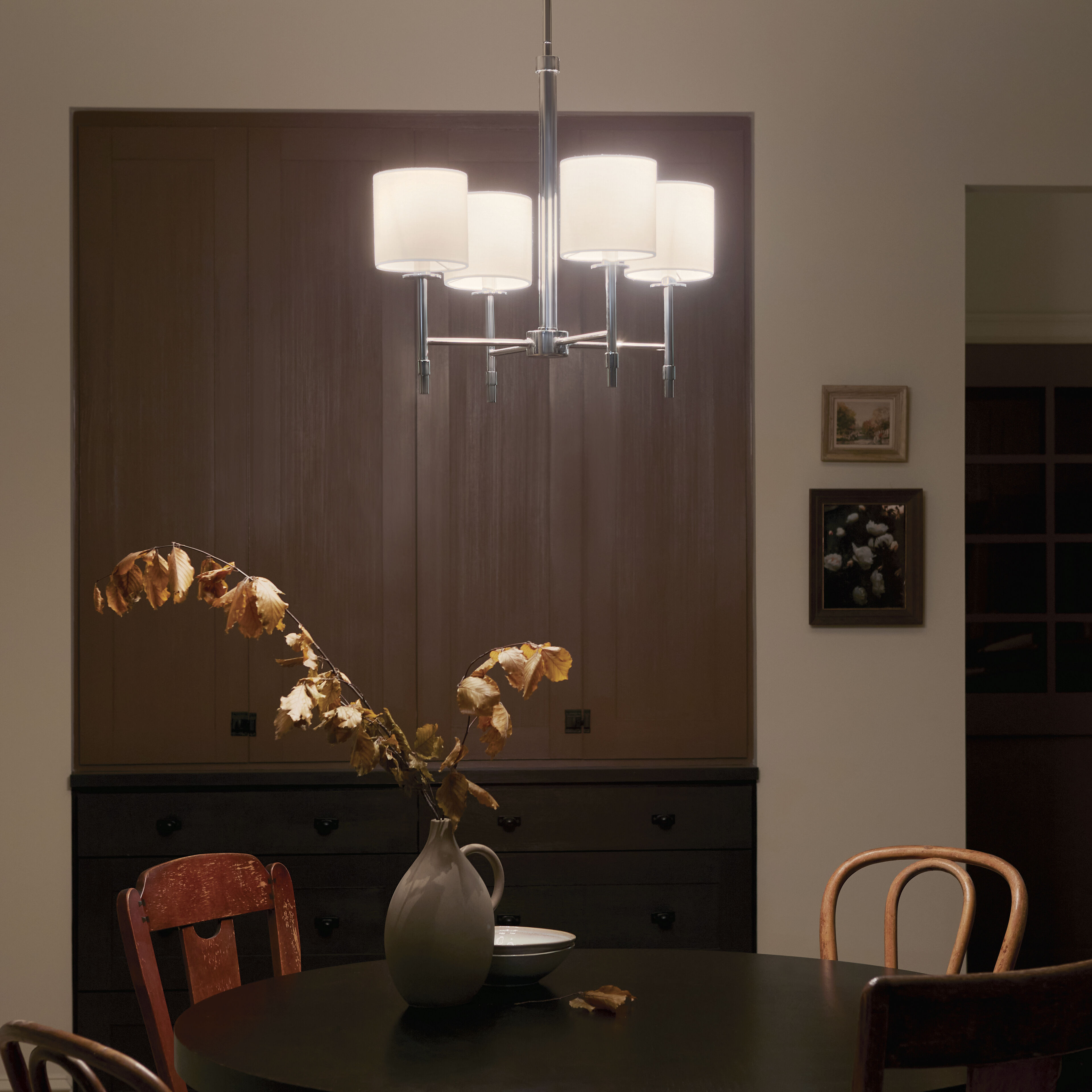 Ali 4 Light 20 inch Polished Nickel Chandelier Ceiling Light