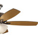 Terra 52 inch Oil Brushed Bronze with Walnut Blades Ceiling Fan