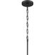 Stamos 5 Light Black Chandelier Ceiling Light, Medium, 1 Tier