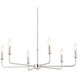 Pallas 6 Light 32.25 inch Polished Nickel Chandelier Ceiling Light