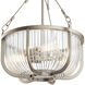 Roux 3 Light 16 inch Brushed Nickel Pendant Ceiling Light