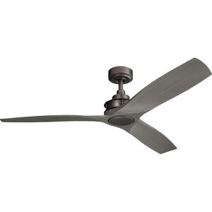 Ried 56 inch Anvil Iron with Driftwood Blades Ceiling Fan