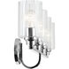 Gioe 4 Light 32.25 inch Chrome Vanity Light Wall Light
