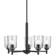 Shailene 5 Light Black Chandelier Ceiling Light