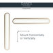 Daines LED 32.75 inch Champagne Bronze Bath Bar Wall Light