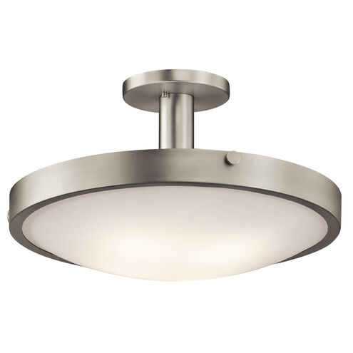 Lytham 4 Light 21 inch Brushed Nickel Semi Flush Light Ceiling Light