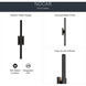 Nocar LED 30 inch Black Textured Outdoor Wall, Large