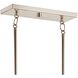 Everett 5 Light 7 inch Polished Nickel Chandelier Linear (Single) Ceiling Light, Single