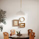 Homestead Fira 1 Light 18 inch White Pendant Ceiling Light, Fira