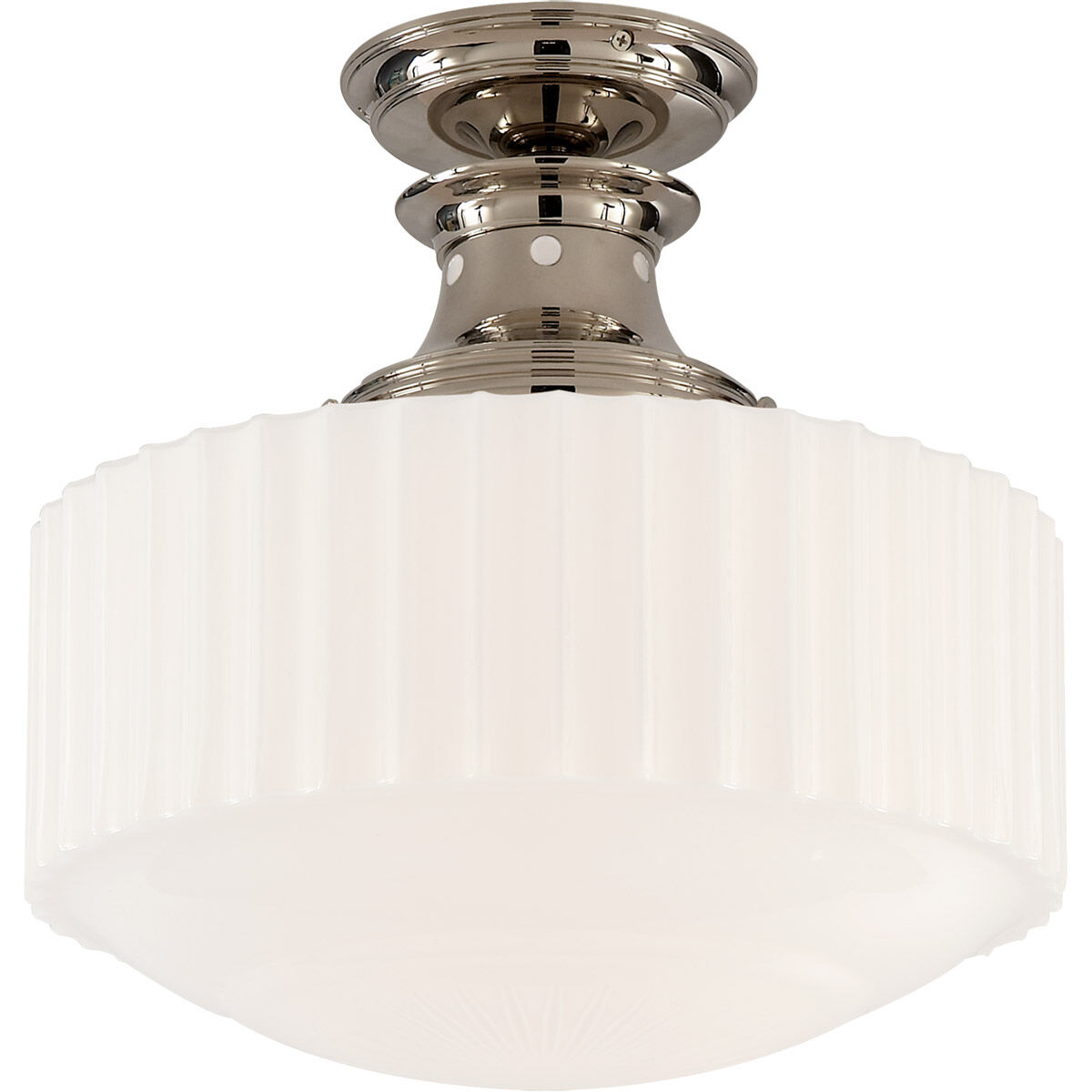 Thomas O'Brien Milton Road 1 Light 14.25 inch Flush Mount
