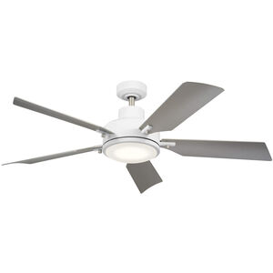 Guardian 54 inch White with Silver Blades Ceiling Fan