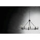 Carrick 8 Light Black Chandelier Ceiling Light, 1 Tier Medium
