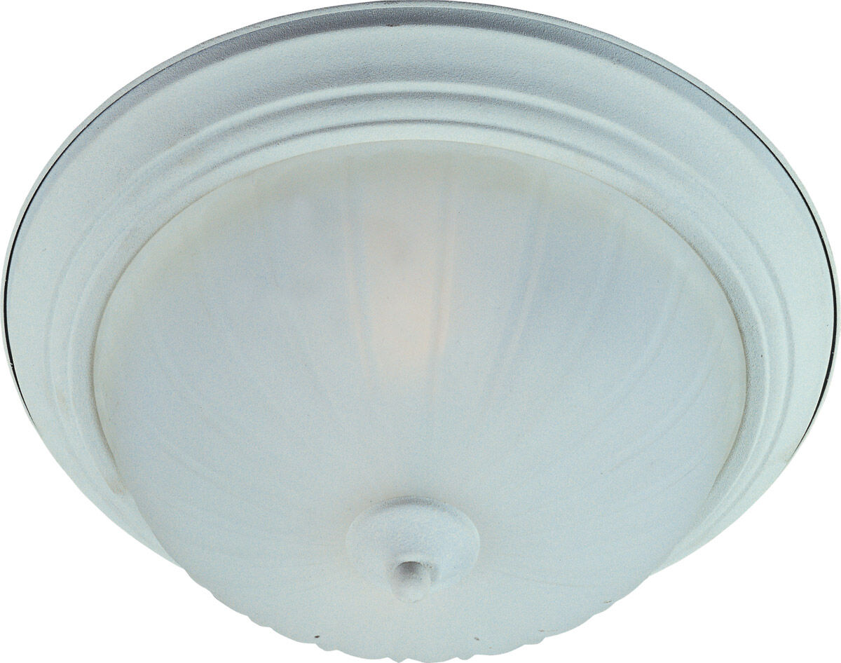 Essentials - 583x 3 Light 15.5 inch Textured White Flush Mount Ceiling Light