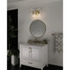 Everett 2 Light 16 inch Brushed Brass Bath Vanity Light Wall Light