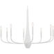 Deela LED 36 inch White Chandelier Ceiling Light