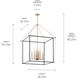 Eisley 8 Light 28.25 inch Champagne Bronze Foyer Pendant Ceiling Light