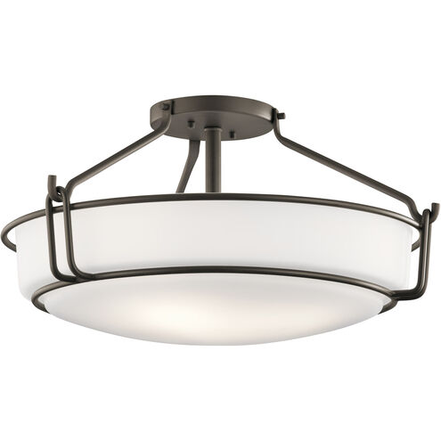 Alkire 4 Light 22 inch Olde Bronze Semi Flush Light Ceiling Light