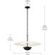 Mikale LED Black Pendant Ceiling Light