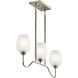 Valserrano 3 Light 5 inch Brushed Nickel Chandelier Linear (Single) Ceiling Light, Single