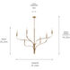 Livadia 6 Light Champagne Bronze Chandelier Ceiling Light, 1 Tier Large