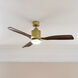 Ridley Ii 52 inch Natural Brass with Cherry Blades Ceiling Fan
