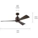 True 52 inch Satin Natural Bronze Ceiling Fan