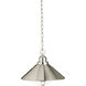 Seaside 1 Light 16 inch Brushed Nickel Outdoor Hanging Pendant