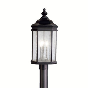 Kirkwood 3 Light 23 inch Black Outdoor Post Lantern