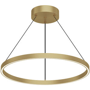 Cerchio LED 23.63 inch Brushed Gold Pendant Ceiling Light