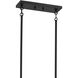 Erzo 10 Light 12.75 inch Black Chandelier Ceiling Light, Single