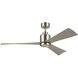 True 52 inch Brushed Stainless Steel with Silver Blades Ceiling Fan