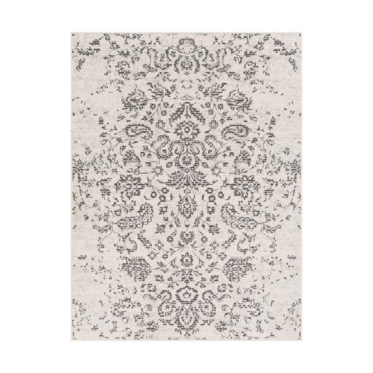 Aqualina 87 X 63 inch Taupe/Beige/Charcoal Rugs, Rectangle
