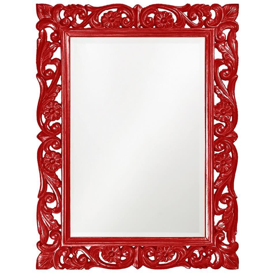 Chateau 42 X 31 inch Glossy Red Wall Mirror