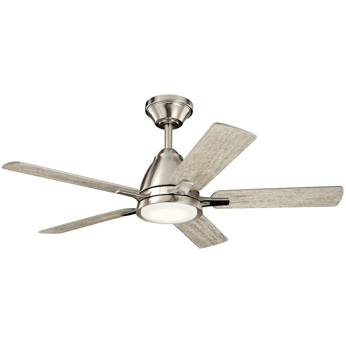 Arvada 44 inch Brushed Stainless Steel with Mk Silver Blades Ceiling Fan