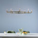 Harpin Linear Chandelier Ceiling Light in Champagne Bronze