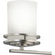 Hendrik 3 Light 24 inch Brushed Nickel Wall Mt Bath 3 Arm Wall Light in Satin Etched Cased Opal